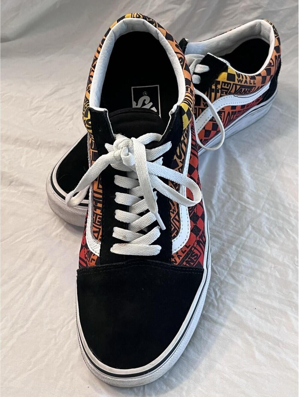 Vans Checkerboard Graphic Sneakers 10.5